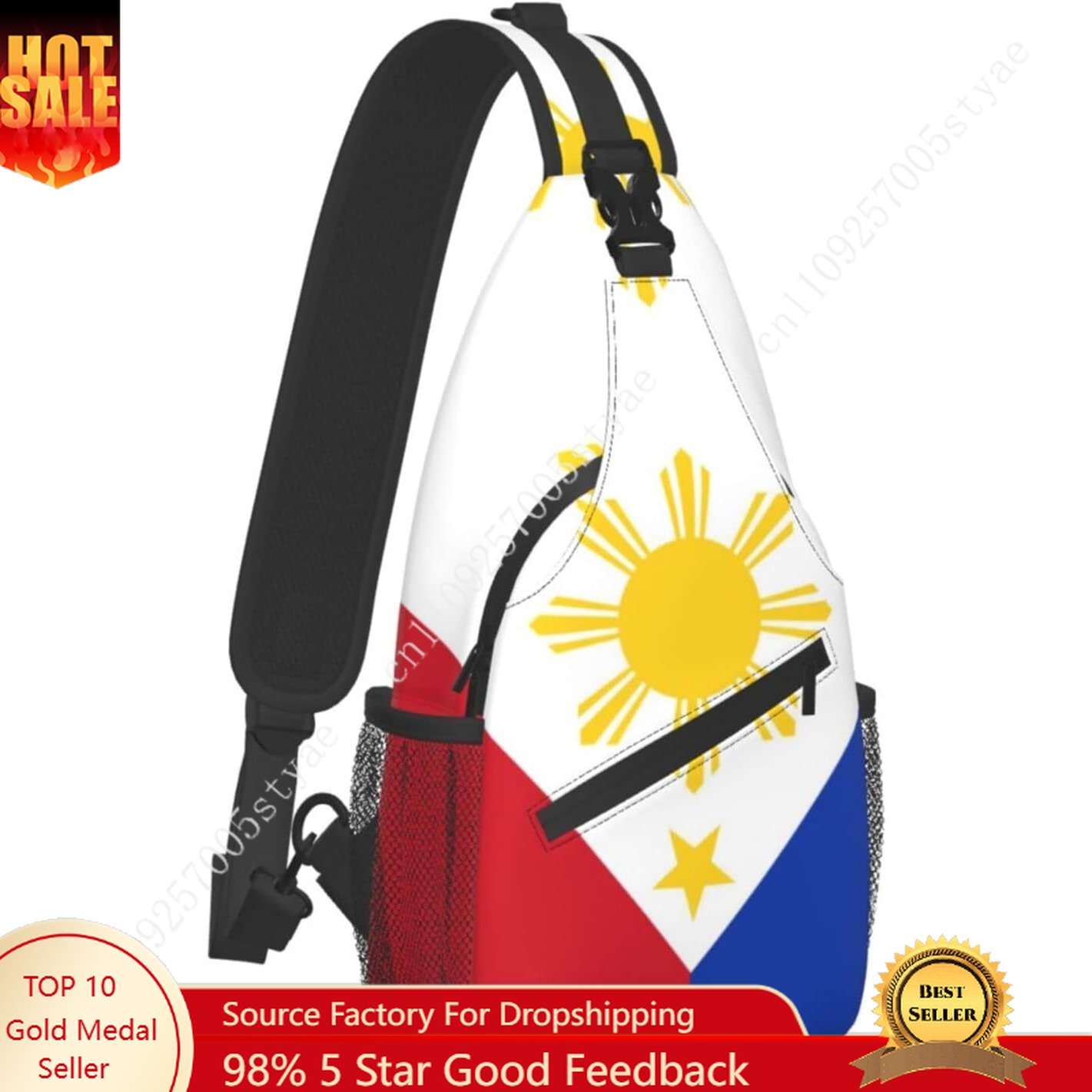 Men'S Accessories Philippines - Philippine Flag Sling Backpack Mens Womens
