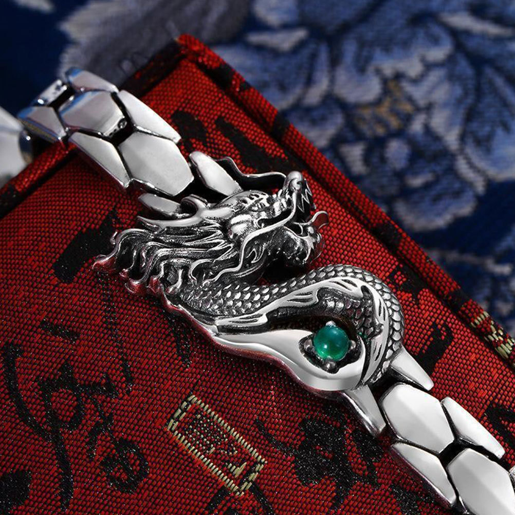 Men Accessories Aesthetic - Stylish Dragon Bracelet Fade Resistant Jewelry