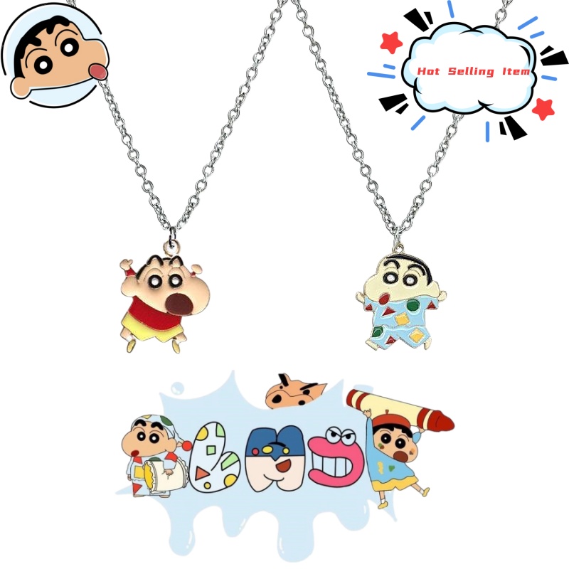 Mens Accessories Style - Crayon Shin-chan cartoon necklace ins cute