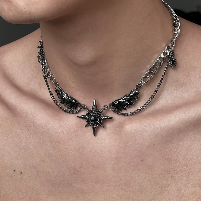 Men Accessories Singapore - New Gothic Dark Style Thorn Star