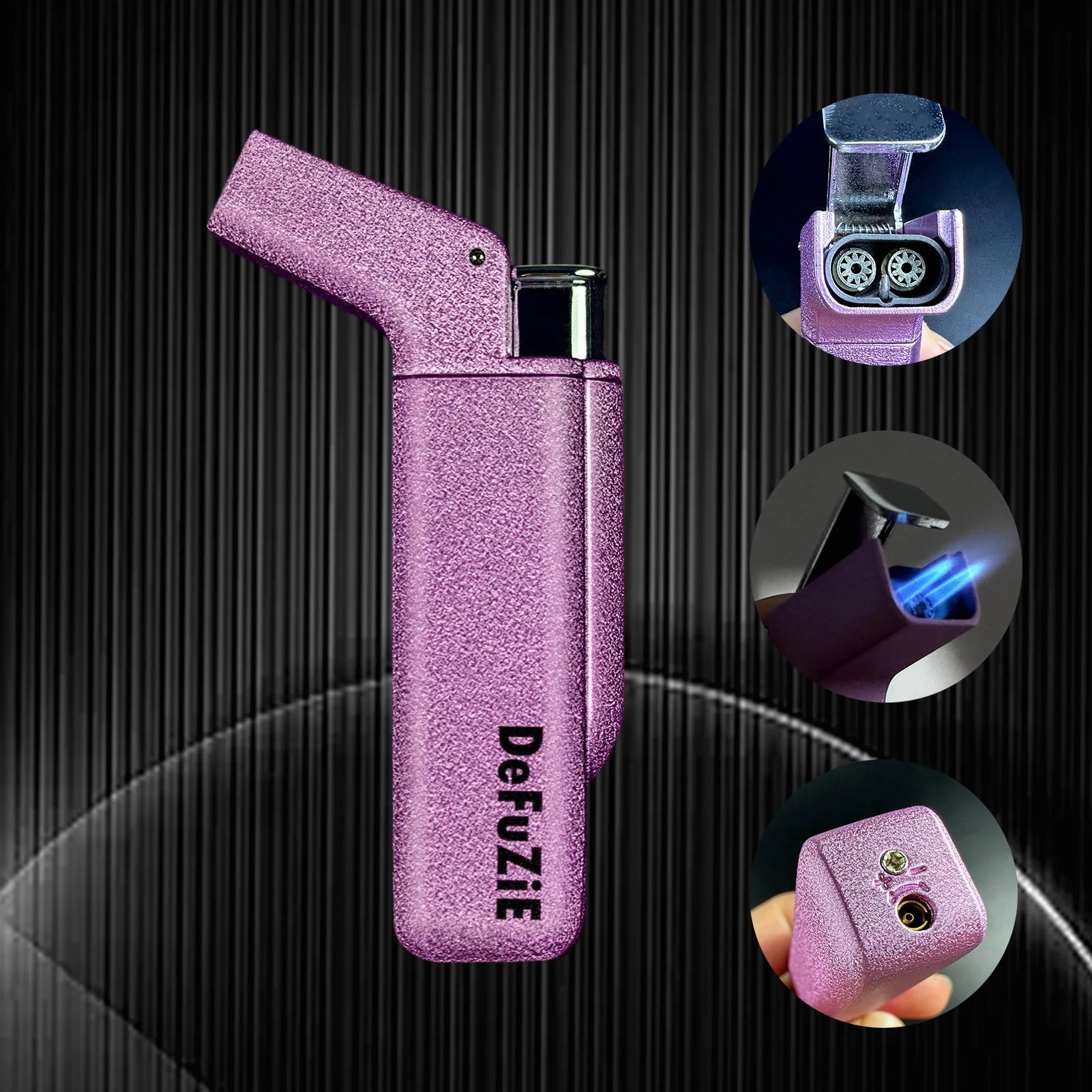Men Accessories Pk - DefuZiE Torch Lighter Windproof Adjustable Jet