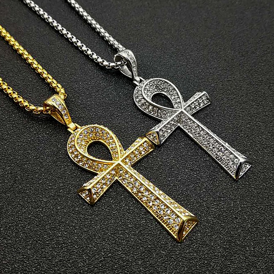 Men'S Accessories Jewelry Egypt - Gothic Vintage Stainless Steel Ankh Cross