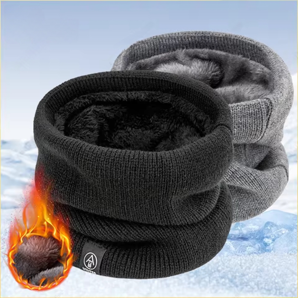 Men'S Accessories Rings - Winter Neck Warmer Scarf Fleece Lined