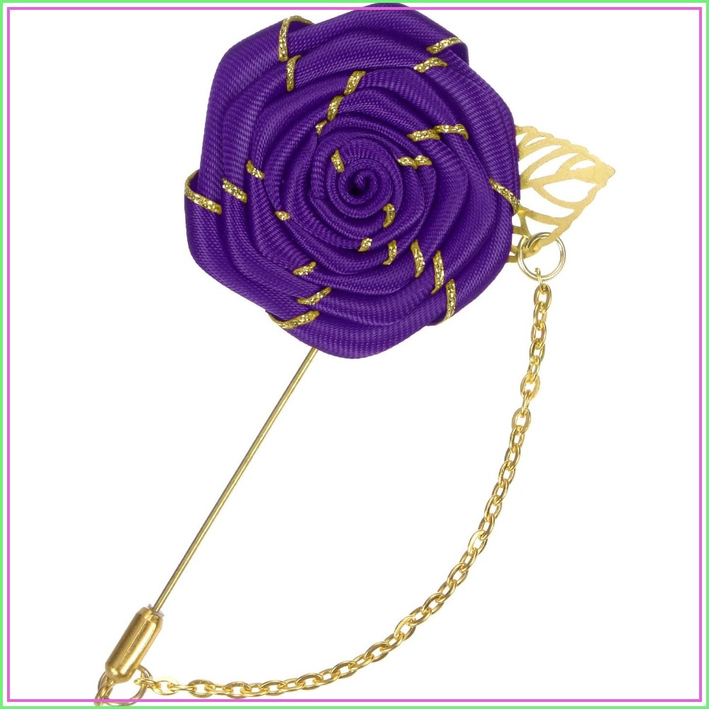 Men Accessories Wedding - Rose Brooch Pin Cloth Rose Flower