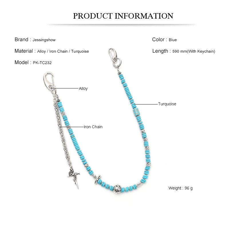 Boho Punk Jean Chain Handmade  - đánh giá và giá Men Accessories Pk