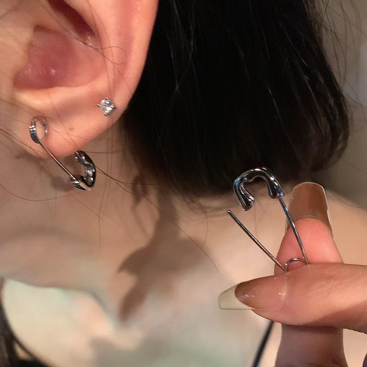 6PCS SET Goth Punk Crystal Cro - đánh giá và giá Men Accessories Aesthetic