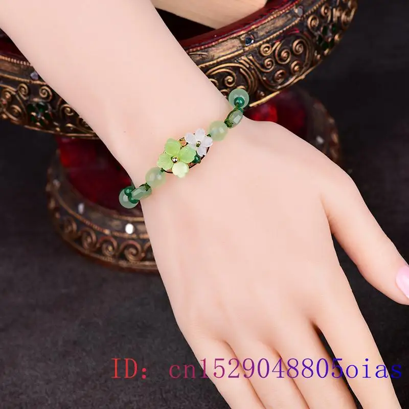 Green Jade Flower Bracelet Amu - đánh giá và giá Bead Bracelet Men