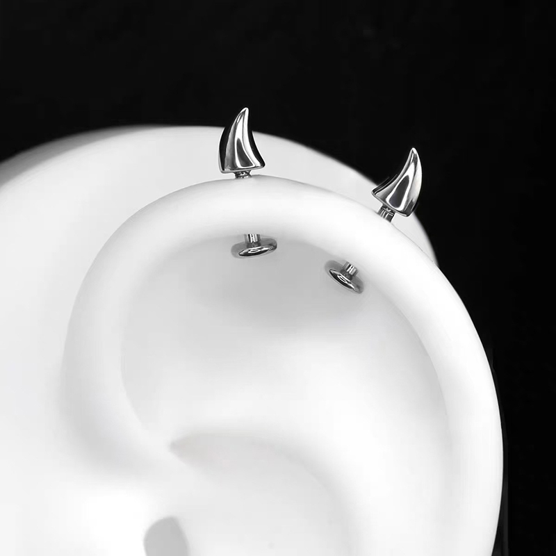 Hot Sale Cute Devil Horn Pierc - đánh giá và giá Men'S Accessories Jewelry Sale
