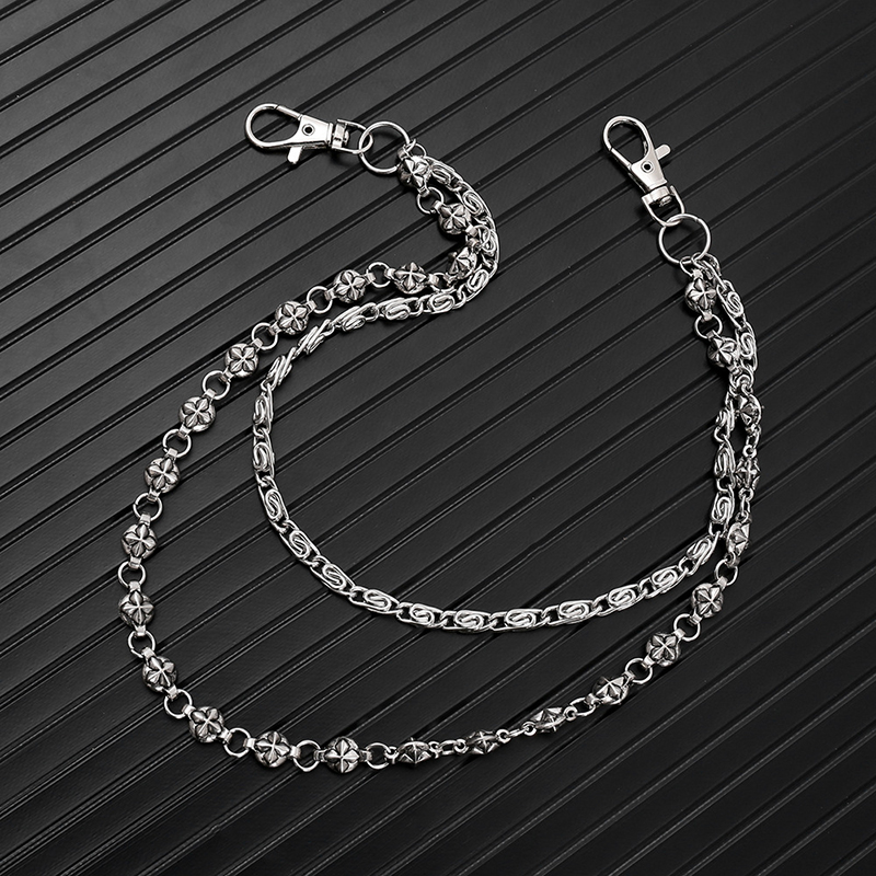 Trendy Hip Hop Double Layer Je - đánh giá và giá Men Accessories Pk