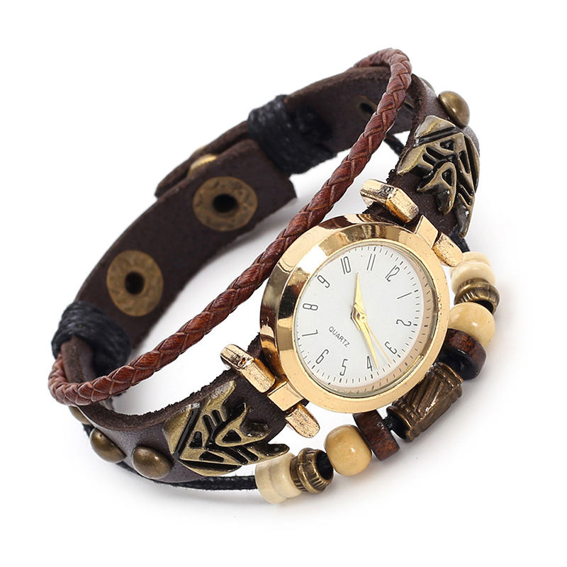 Vintage Leather Quartz Watch H - đánh giá và giá Men Accessories Pk