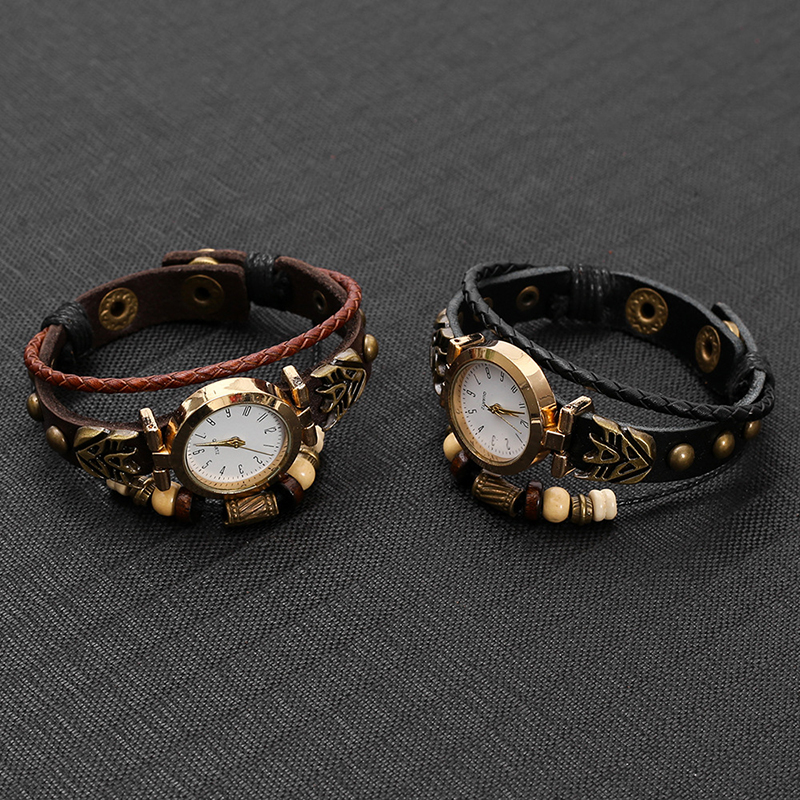 Vintage Leather Quartz Watch H - đánh giá và giá Men Accessories Pk