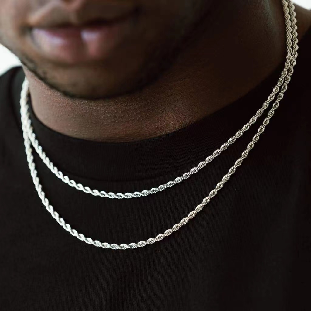 3mm Stainless Steel Men Neckla - đánh giá và giá Men Accessories Singapore