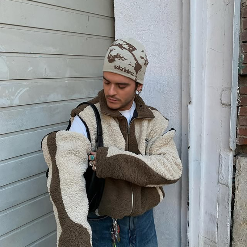 Men Beanie Strides Splatter Be - đánh giá và giá Men Accessories Aesthetic