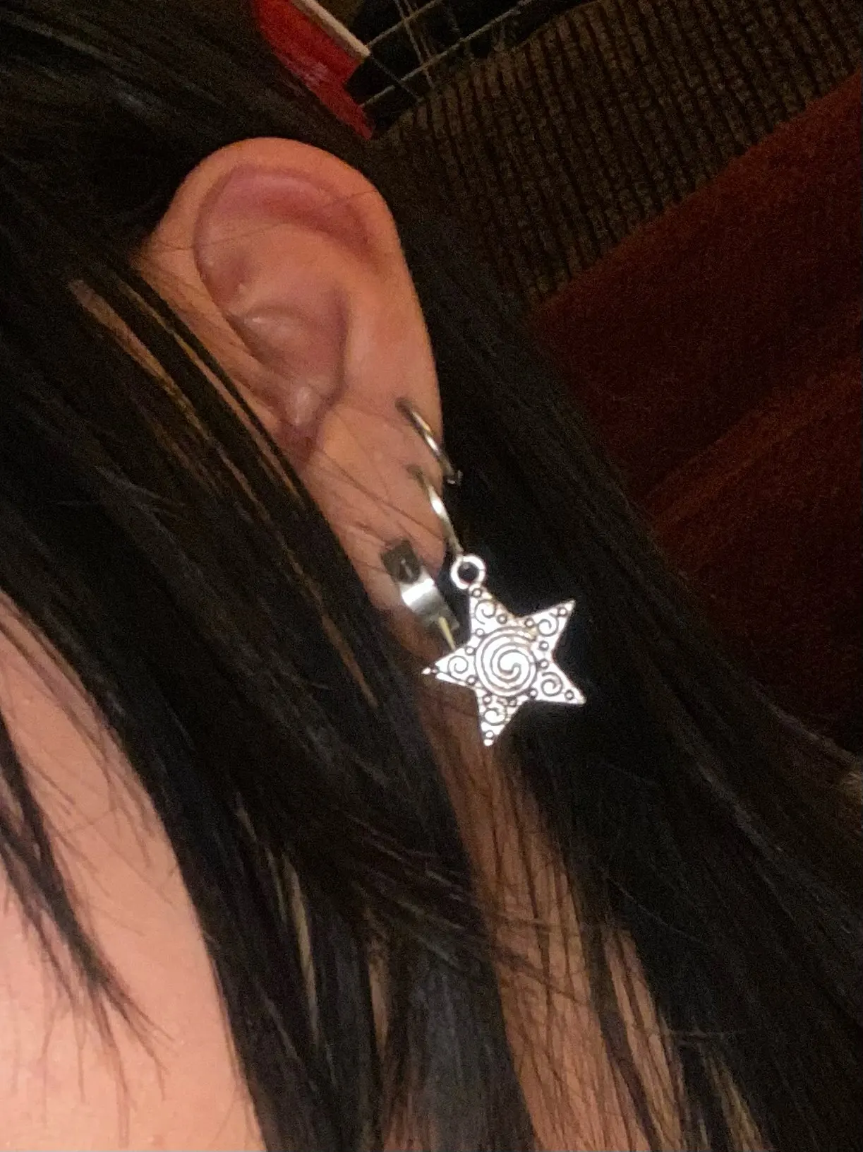 Vintage Goth Silver Color Spir - đánh giá và giá Men Accessories Aesthetic