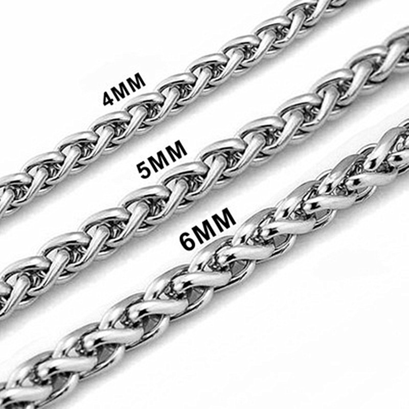 HNSP 3MM-8MM Chuỗi Thép Không  - đánh giá và giá Men Accessories Singapore