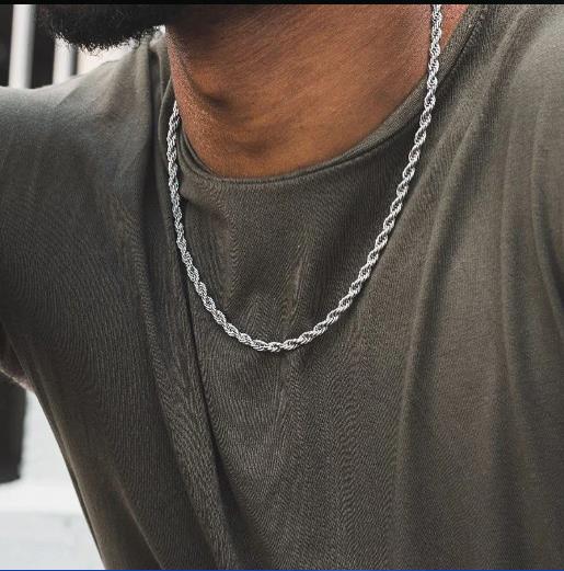 LUXUSTEEL 1pcs Twisted Rope Ch - đánh giá và giá Men Accessories Singapore