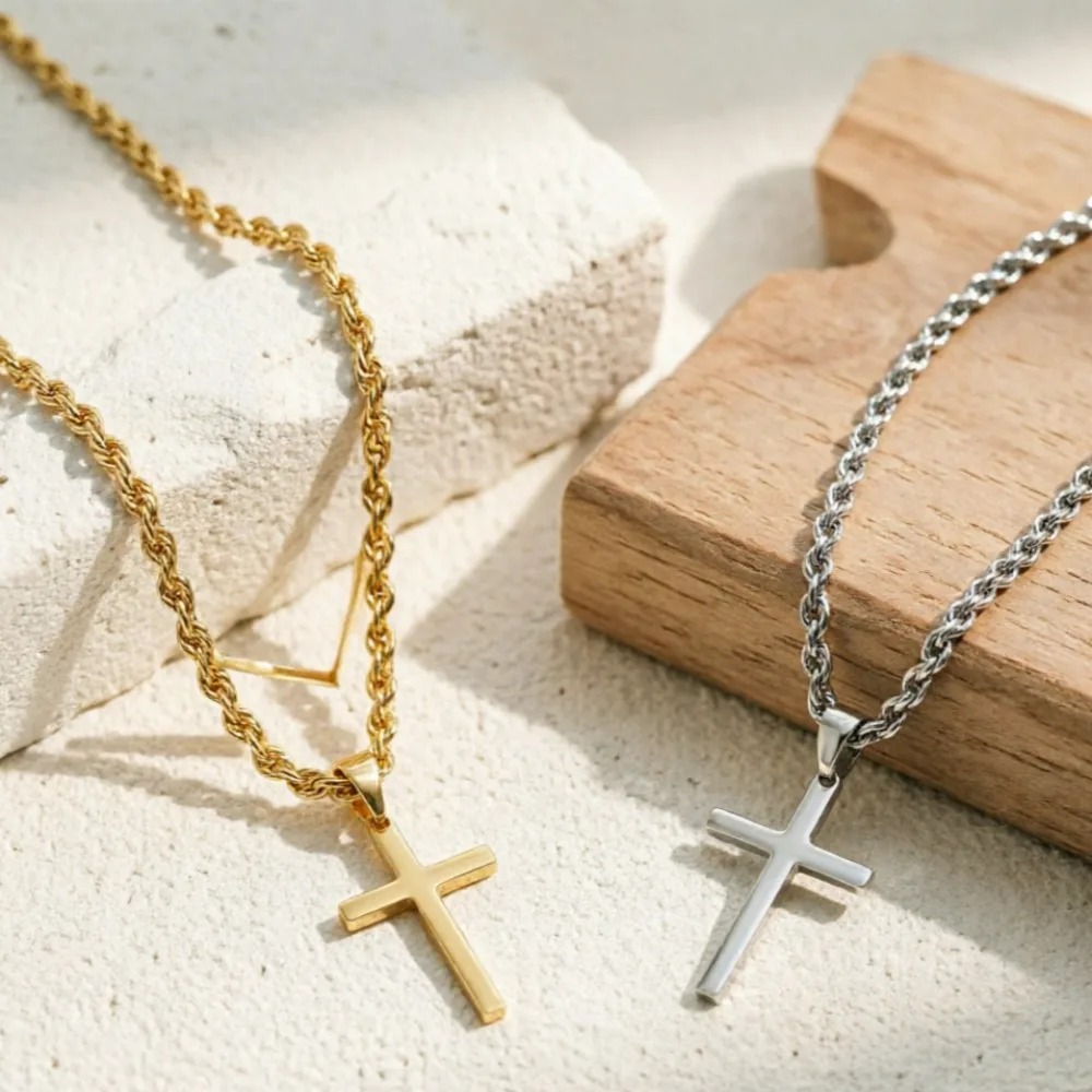 New Fashion Cross Pendant Neck - đánh giá và giá Men Accessories Singapore