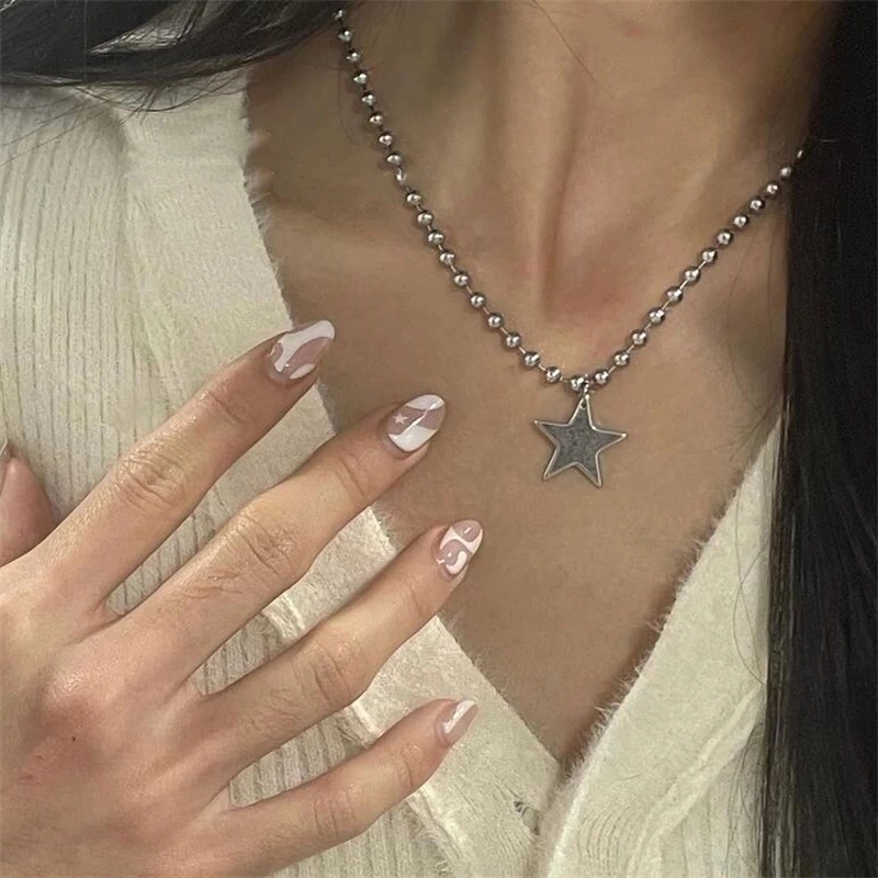 Kpop Cool Punk Vintage Star Pe - đánh giá và giá Men Accessories Aesthetic