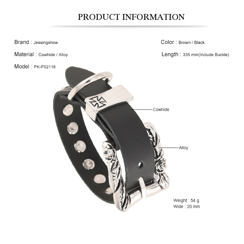 Rock Punk Style Large Buckle B - đánh giá và giá Men Accessories Pk
