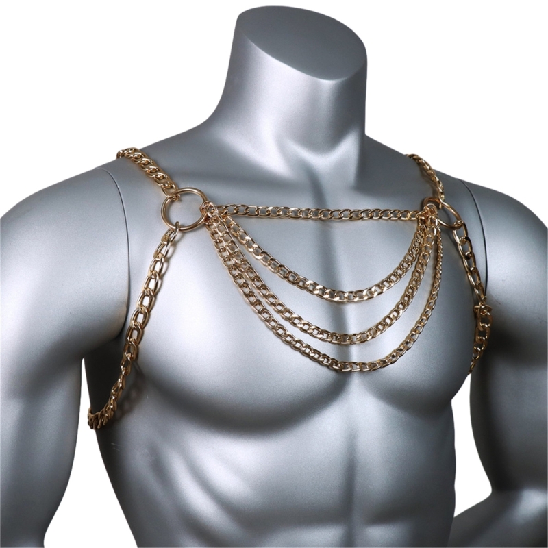 Nam Gợi Cảm Thân Kim Loại Ngực - đánh giá và giá Mens Accessories Style