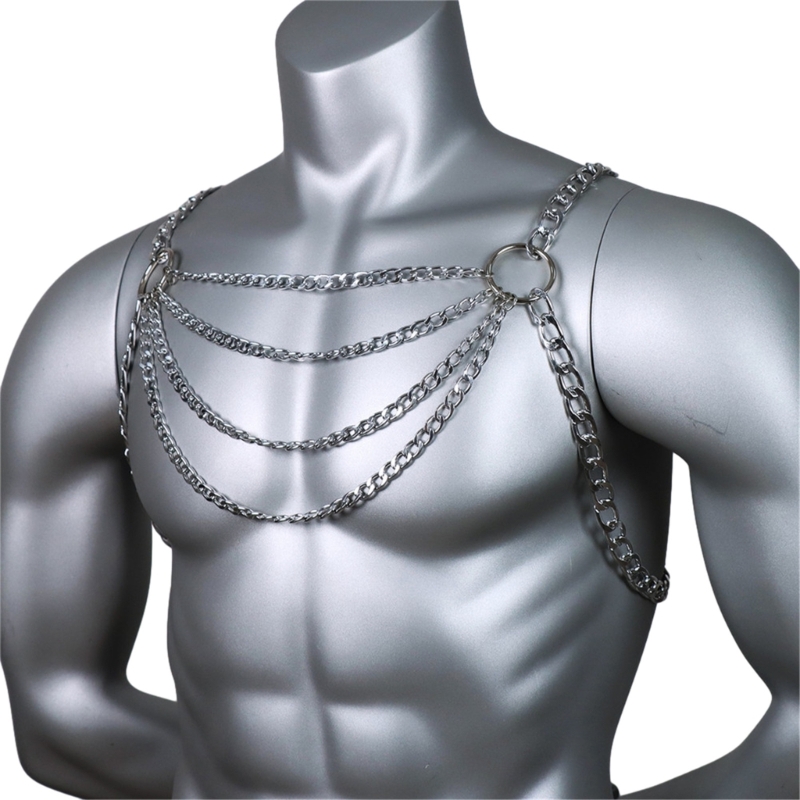 Nam Gợi Cảm Thân Kim Loại Ngực - đánh giá và giá Mens Accessories Style