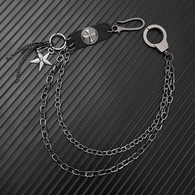 Punk Steet Cowhide Keychains C - đánh giá và giá Men Accessories Pk