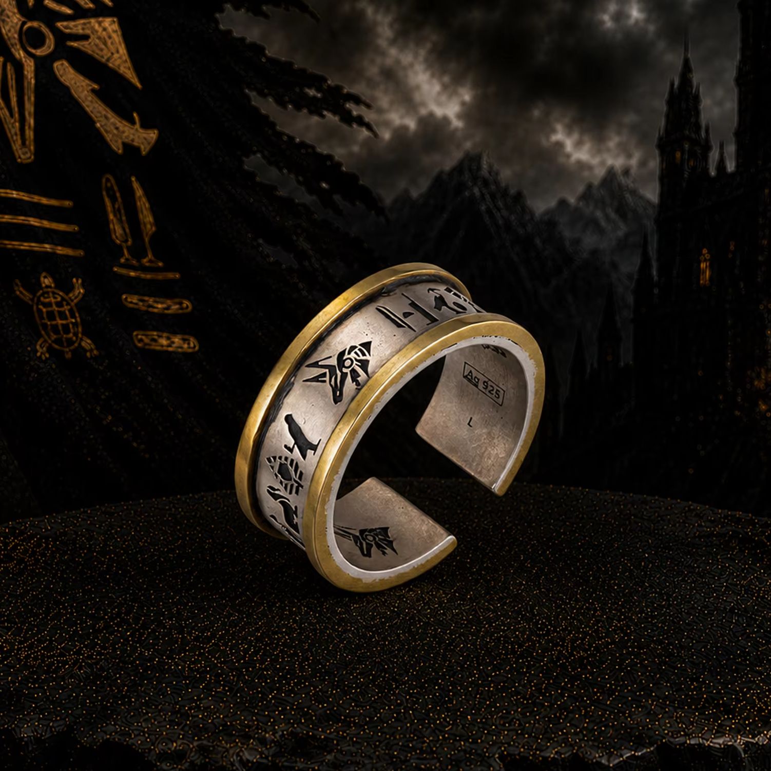 925 Sterling Silver Anubis Ope - đánh giá và giá Men'S Accessories Jewelry Egypt