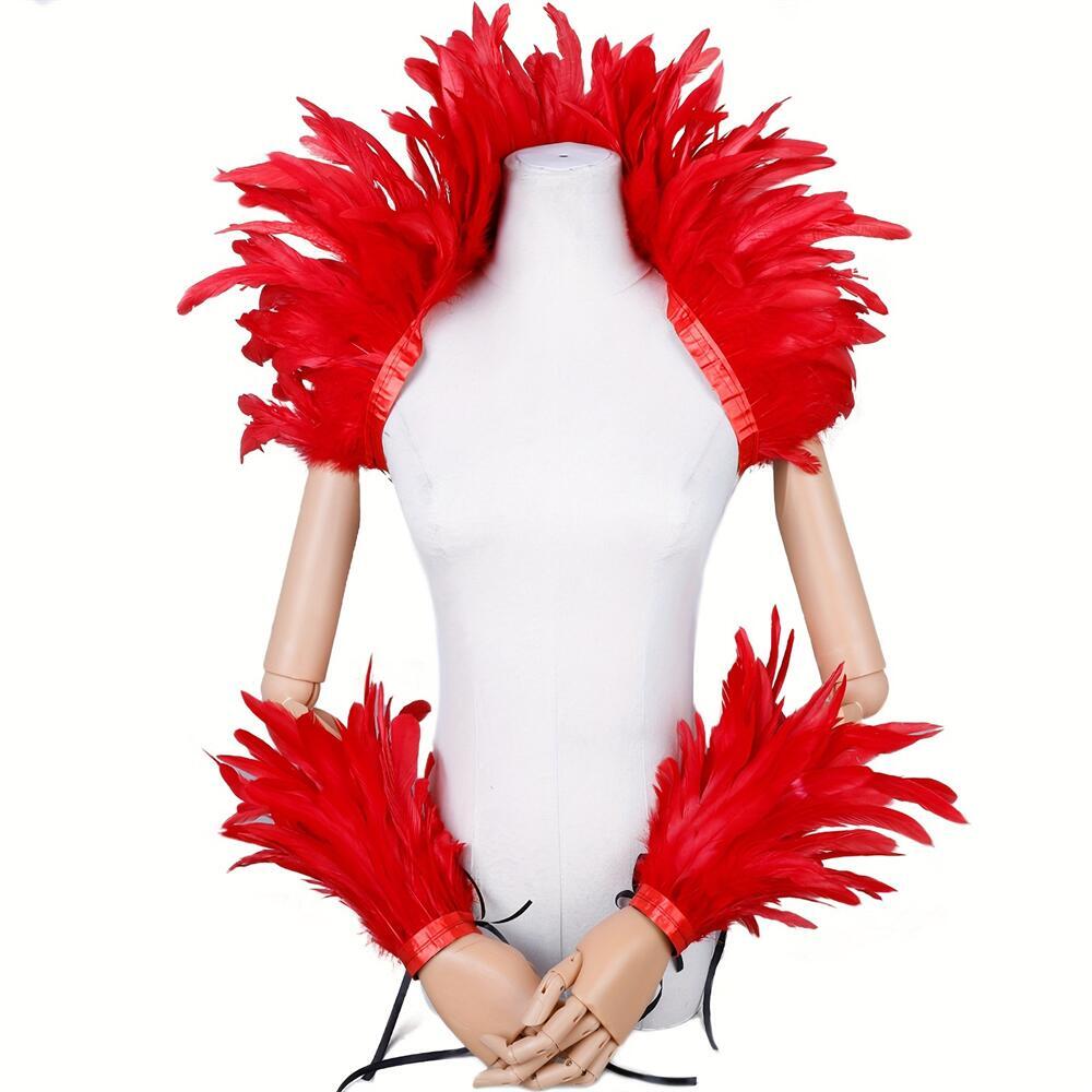 Elegant Red Feathers Women's S - đánh giá và giá Mens Accessories Style