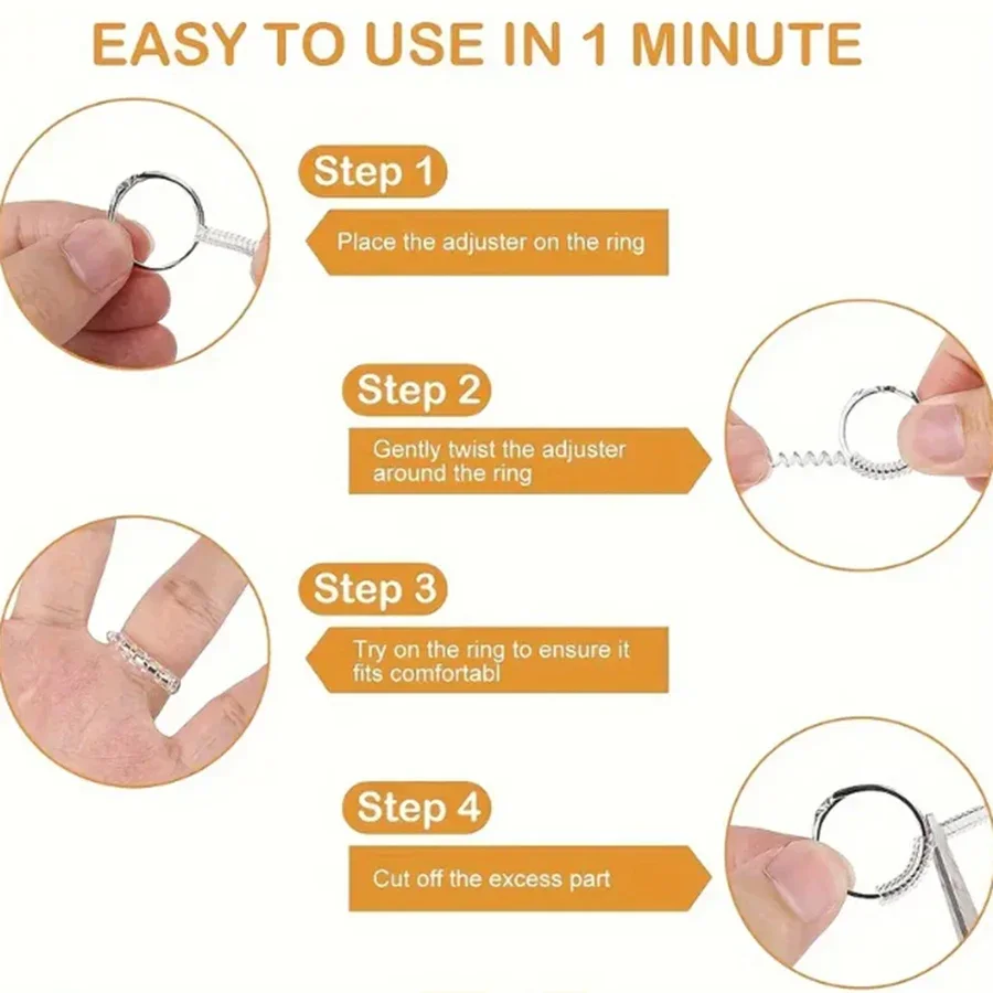 4/8pcs-Ring Size Adjuster-Invi - đánh giá và giá Men'S Accessories Rings