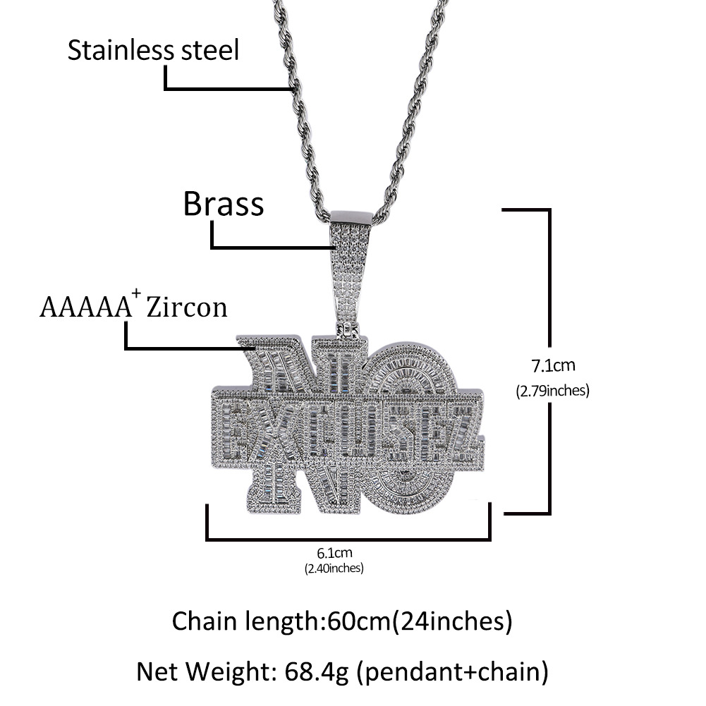 Niche Design Alphabet Hip-hop  - đánh giá và giá Men Accessories Singapore
