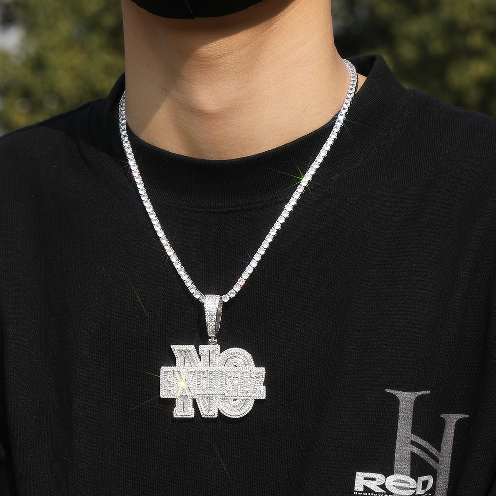 Niche Design Alphabet Hip-hop  - đánh giá và giá Men Accessories Singapore