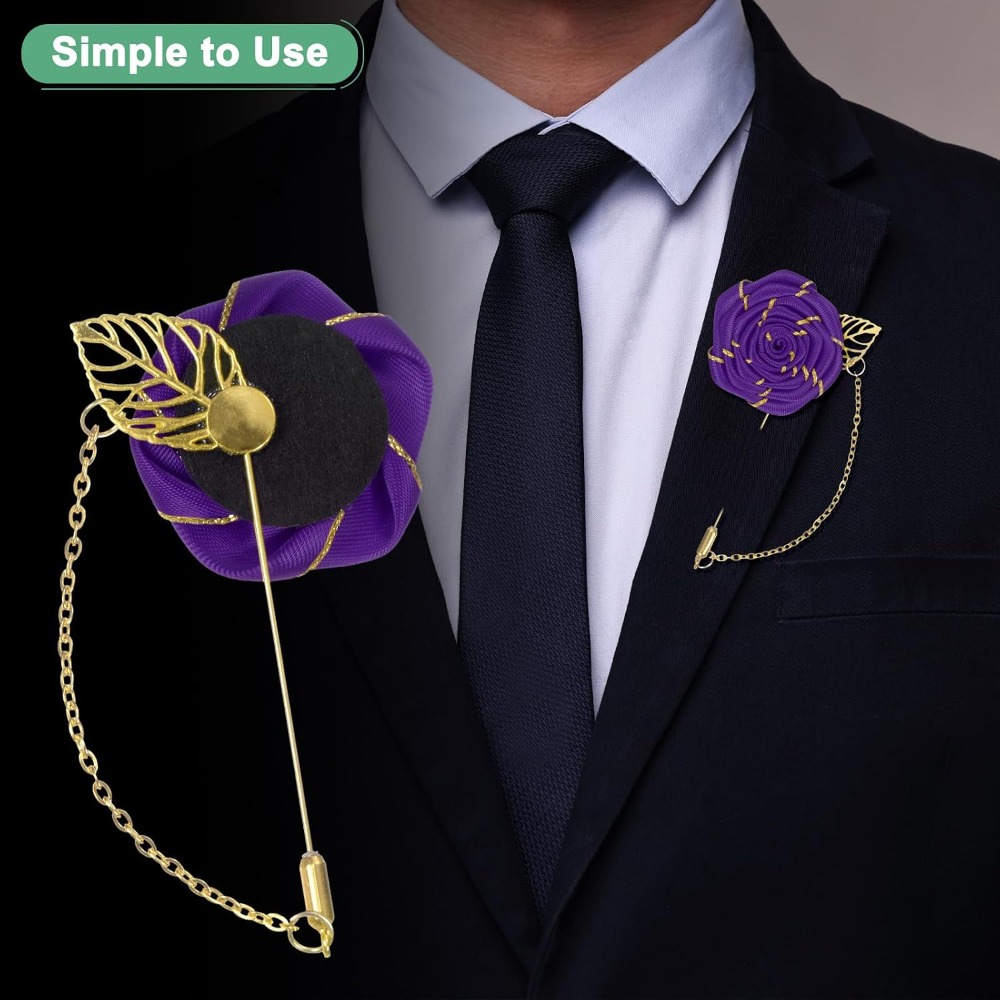 Rose Brooch Pin Cloth Rose Flo - đánh giá và giá Men Accessories Wedding